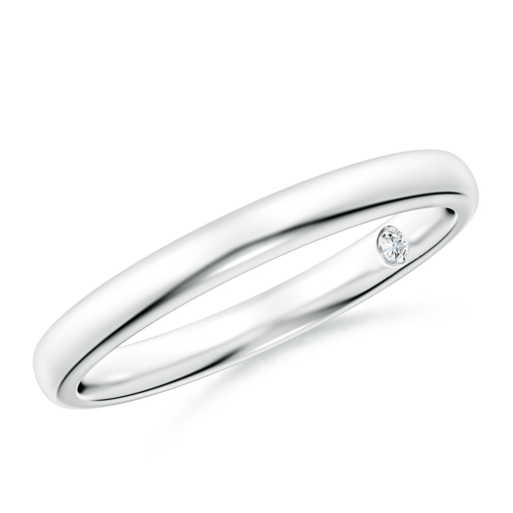 1.8mm GVS2 Plain Wedding Band with Secret Diamond in P950 Platinum