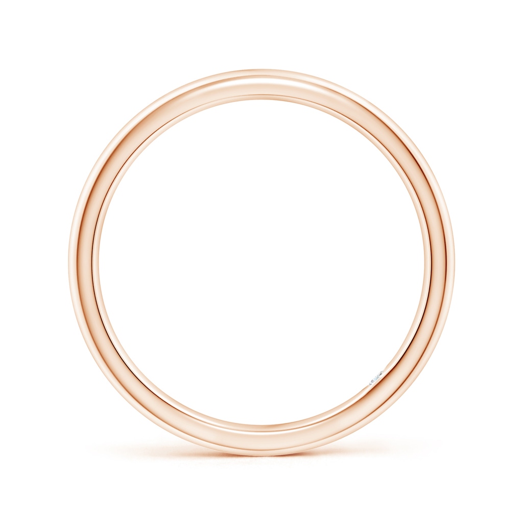 1.8mm GVS2 Plain Wedding Band with Secret Diamond in Rose Gold Side 1