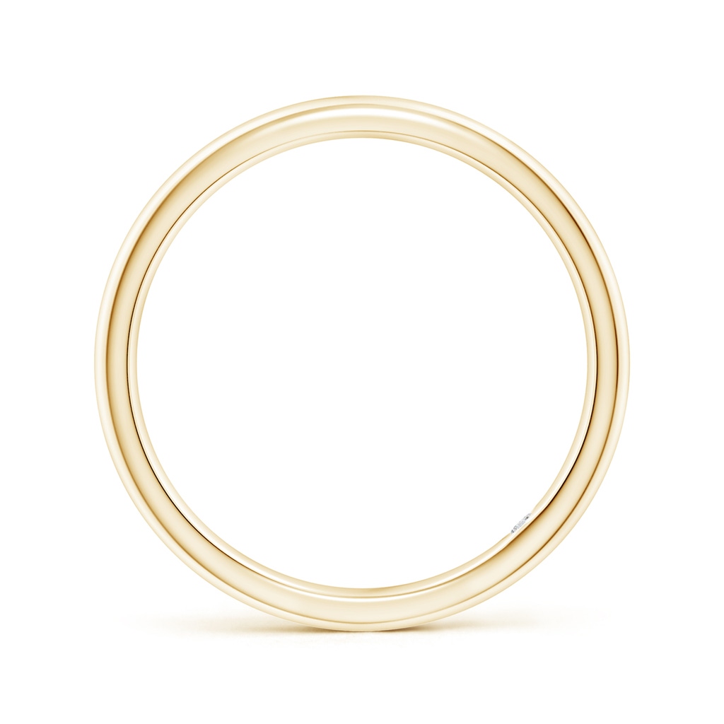 1.8mm HSI2 Plain Wedding Band with Secret Diamond in Yellow Gold Side 1