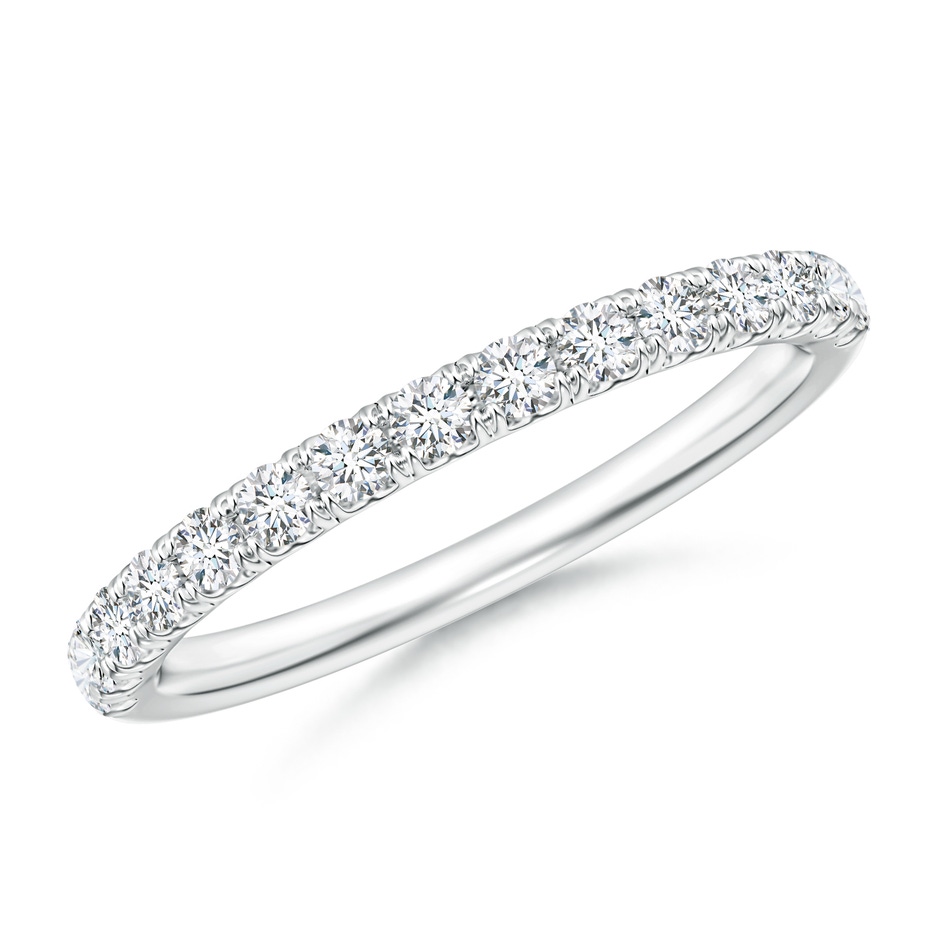 1.9mm GVS2 U-Pavé Set Diamond Half Eternity Wedding Band in 10K White Gold 