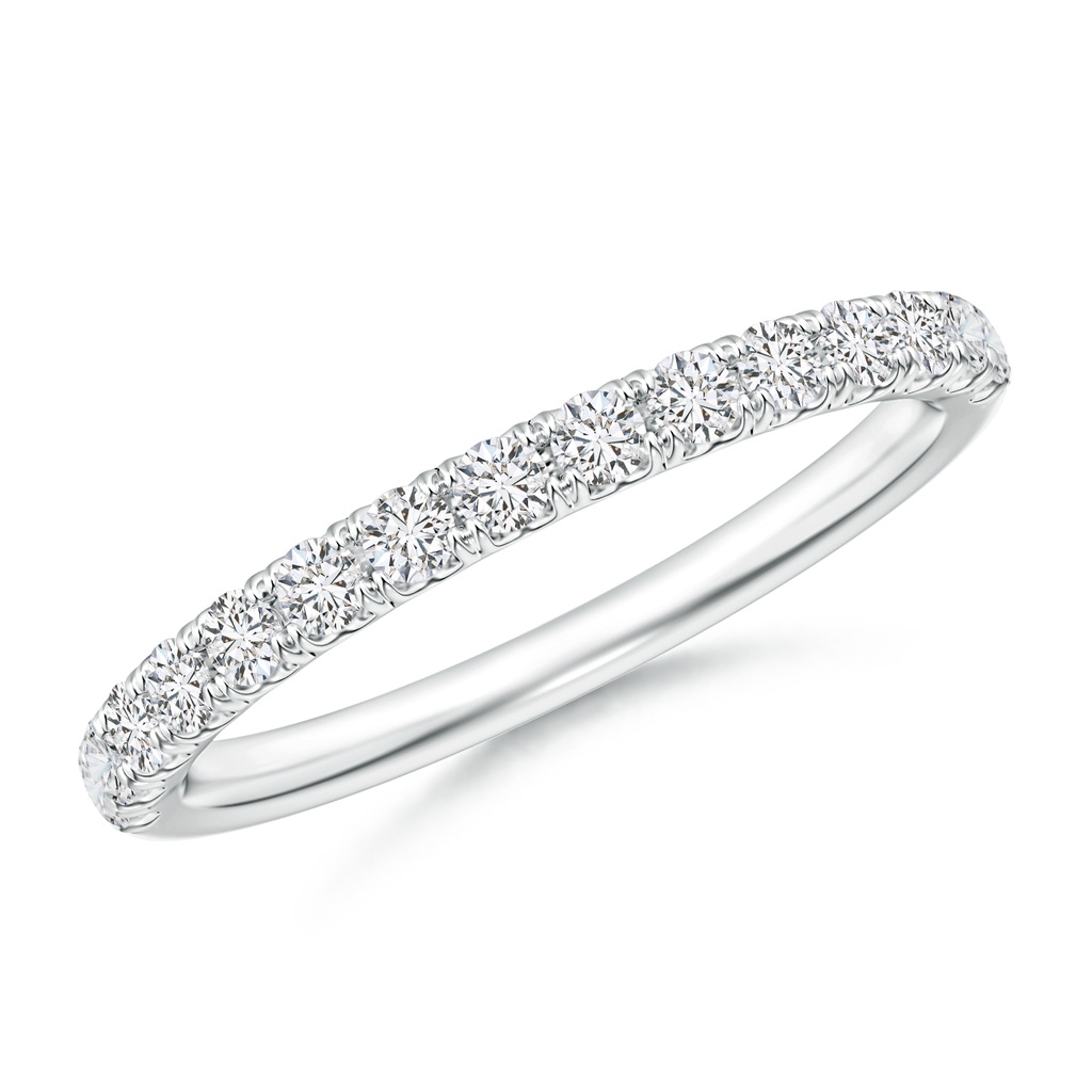 1.9mm HSI2 U-Pavé Set Diamond Half Eternity Wedding Band in P950 Platinum