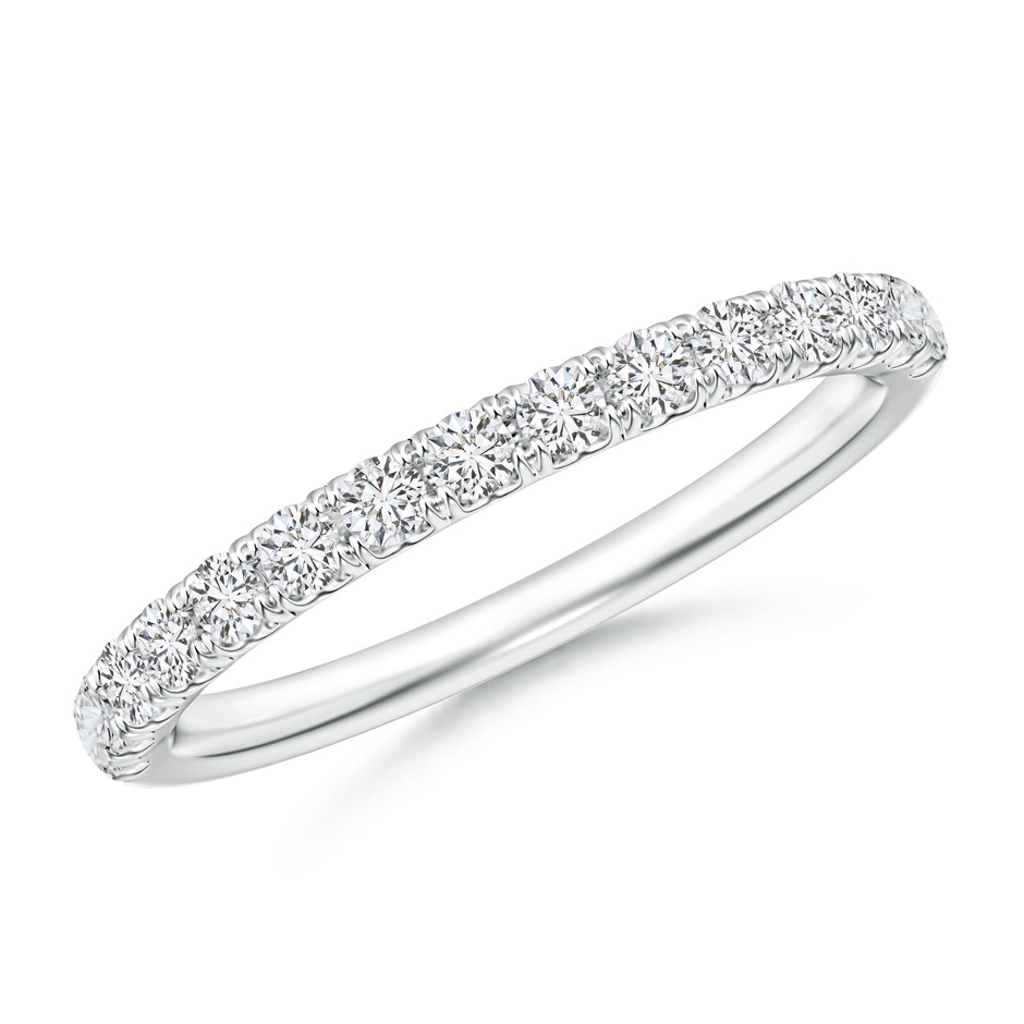 1.9mm HSI2 U-Pavé Set Diamond Half Eternity Wedding Band in P950 Platinum 