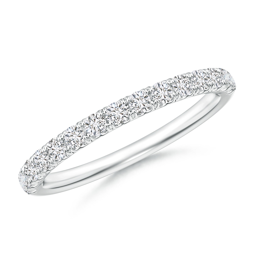 1.9mm HSI2 U-Pavé Set Diamond Half Eternity Wedding Band in White Gold