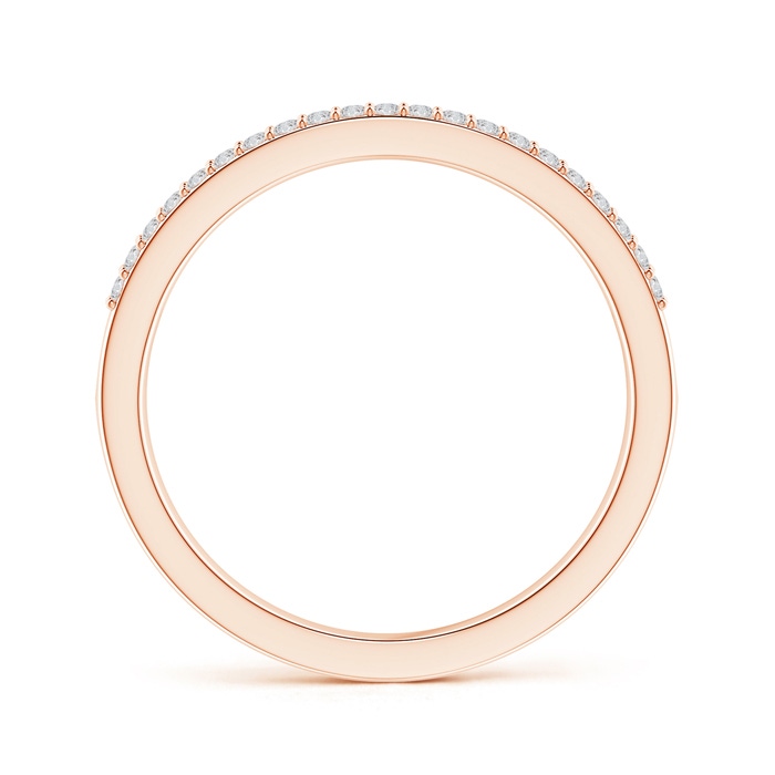 2.1mm HSI2 Cascading Diamond Multi-Row Anniversary Band in Rose Gold Side-1