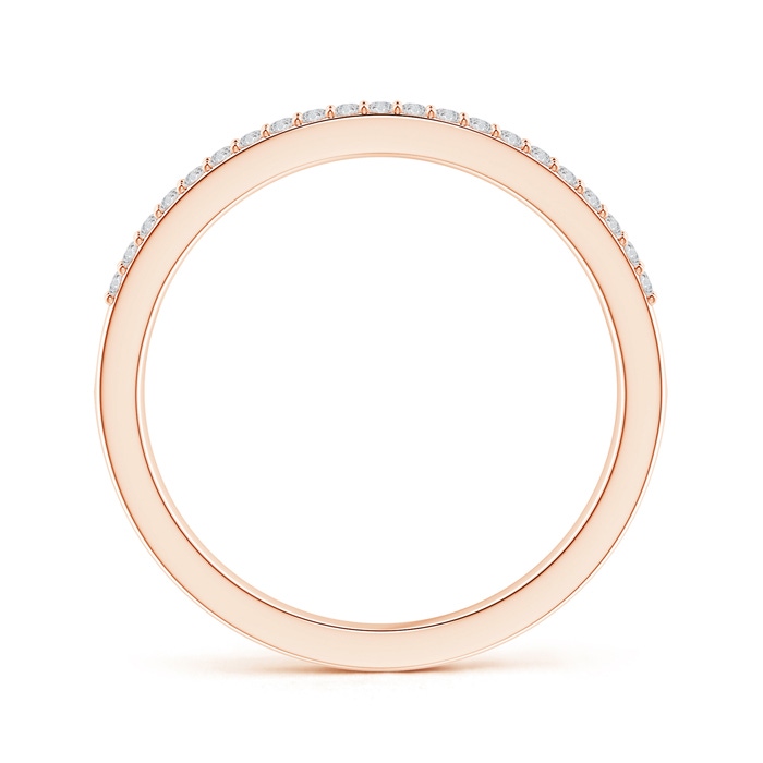 2.1mm HSI2 Cascading Diamond Multi-Row Anniversary Band in Rose Gold side-1