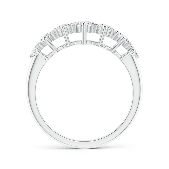 2.8mm GVS2 Round Cluster Diamond Garland Wedding Band in P950 Platinum side-1