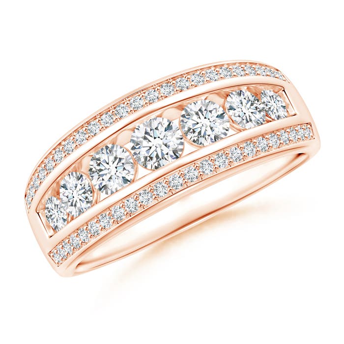 G, VS2 / 1.01 CT / 14 KT Rose Gold