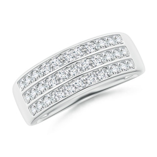 1.75mm GVS2 Channel-Set Diamond Triple Row Anniversary Band in P950 Platinum