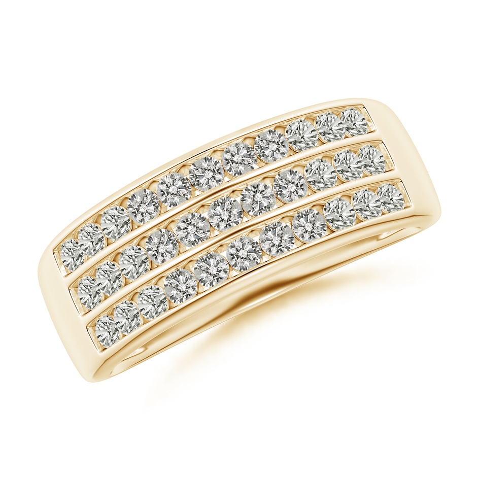 1.75mm KI3 Channel-Set Diamond Triple Row Anniversary Band in Yellow Gold 