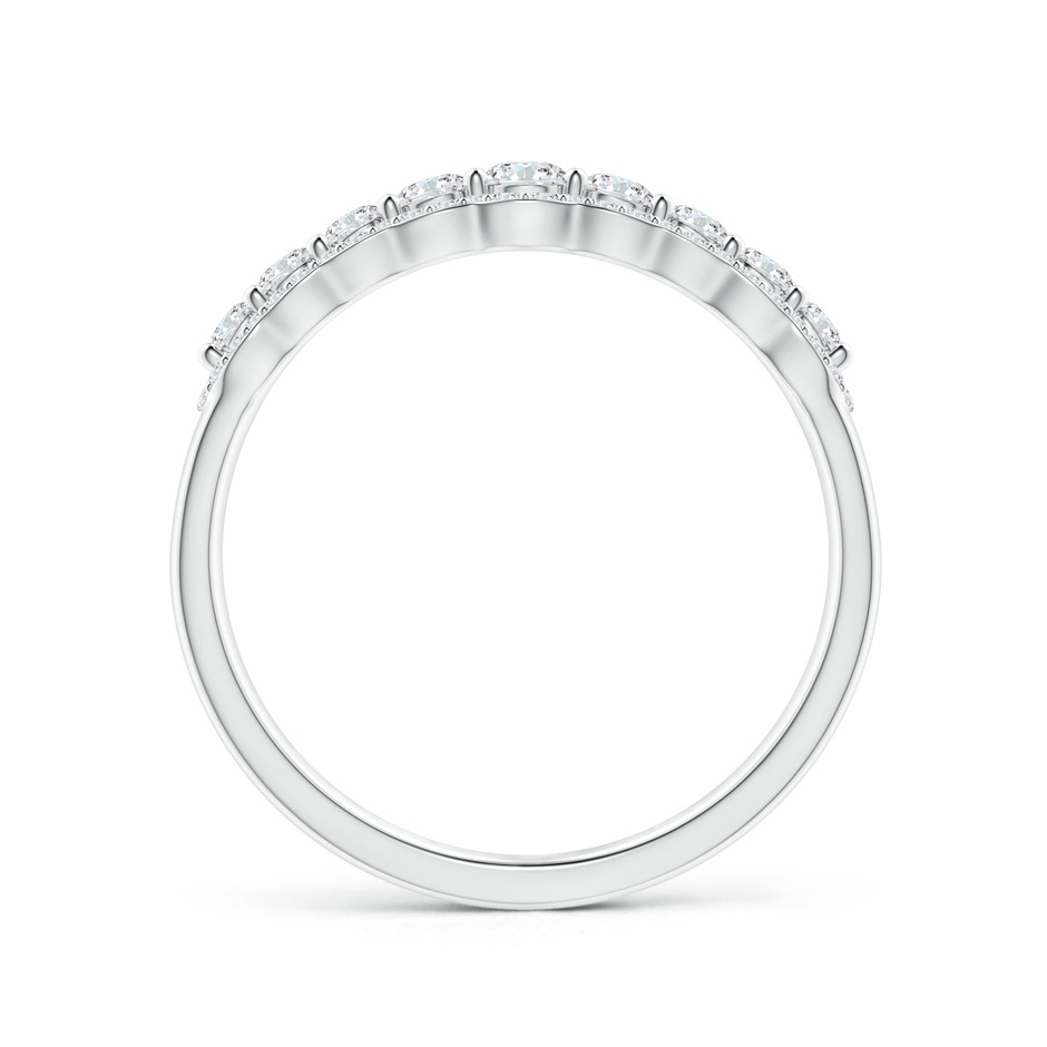 2.6mm GVS2 Scalloped-Edge Diamond Nine Stone Anniversary Band in White Gold side-1