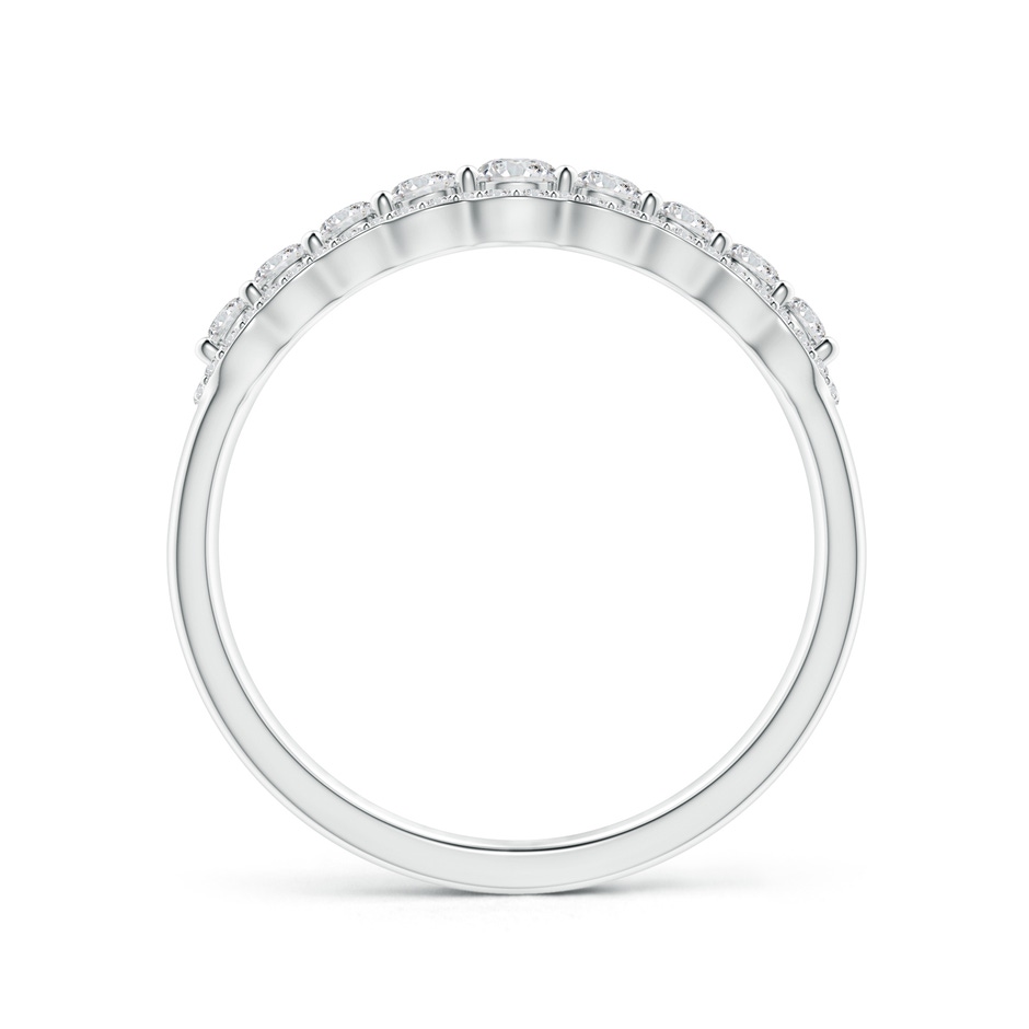 2.6mm HSI2 Scalloped-Edge Diamond Nine Stone Anniversary Band in 10K White Gold side 1