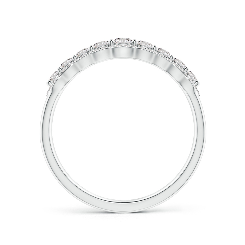 2.6mm IJI1I2 Scalloped-Edge Diamond Nine Stone Anniversary Band in White Gold side-1