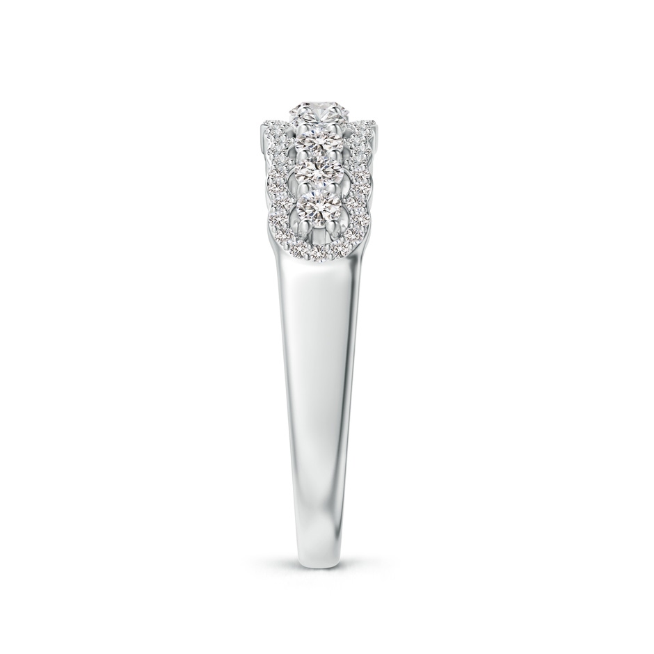 2.6mm IJI1I2 Scalloped-Edge Diamond Nine Stone Anniversary Band in White Gold side-2