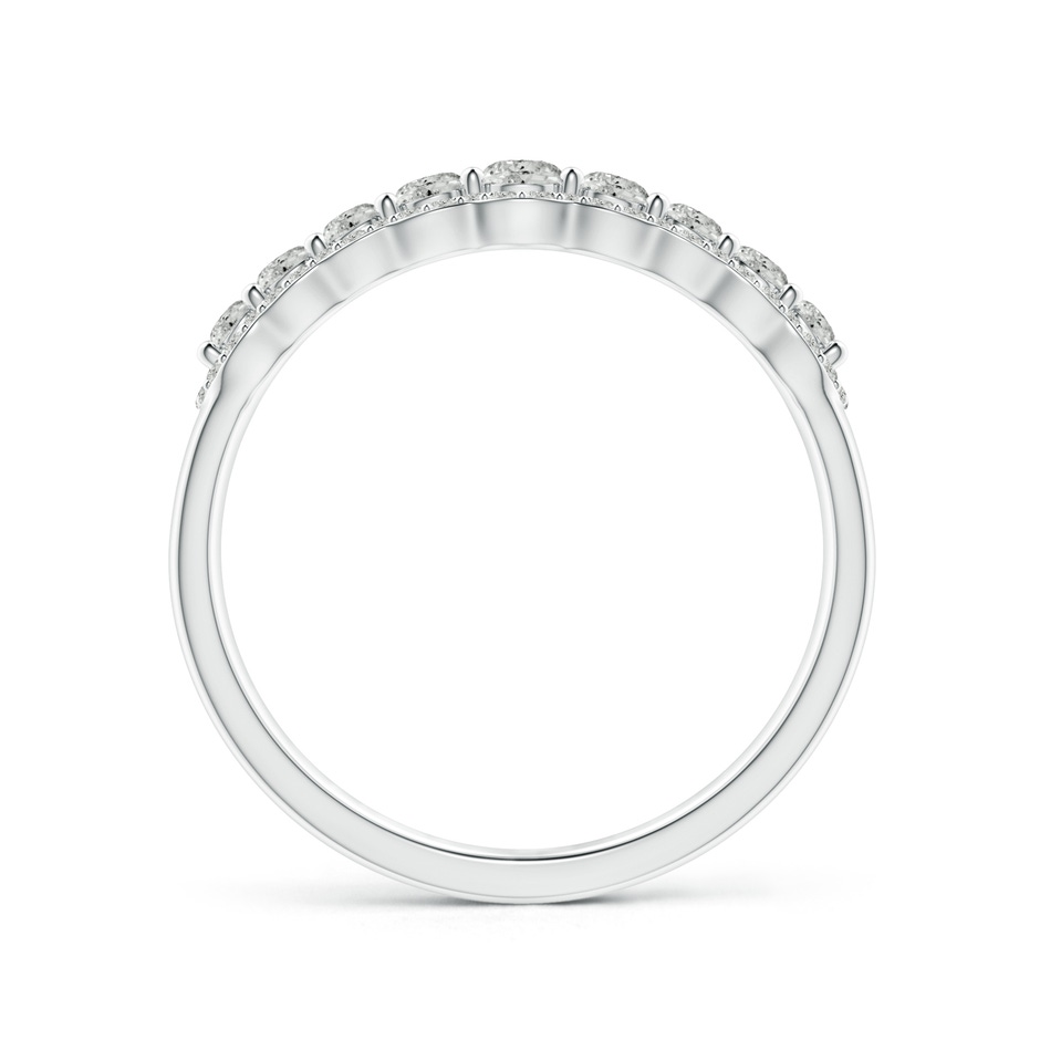 2.6mm KI3 Scalloped-Edge Diamond Nine Stone Anniversary Band in P950 Platinum side-1