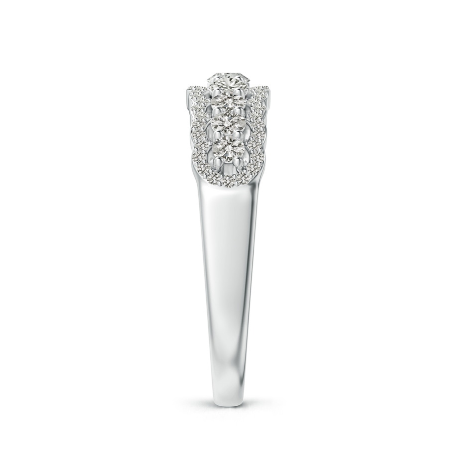 2.6mm KI3 Scalloped-Edge Diamond Nine Stone Anniversary Band in White Gold side-2