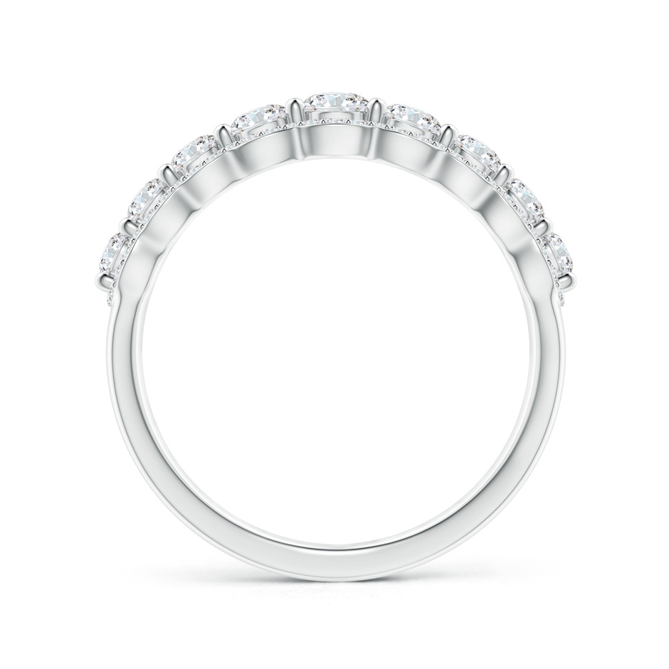 3.3mm GVS2 Scalloped-Edge Diamond Nine Stone Anniversary Band in P950 Platinum side-1