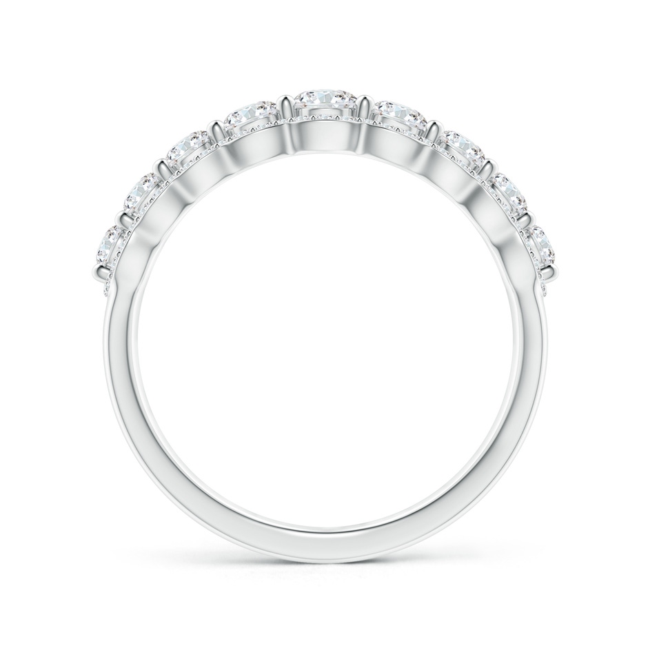 3.3mm GVS2 Scalloped-Edge Diamond Nine Stone Anniversary Band in White Gold side-1