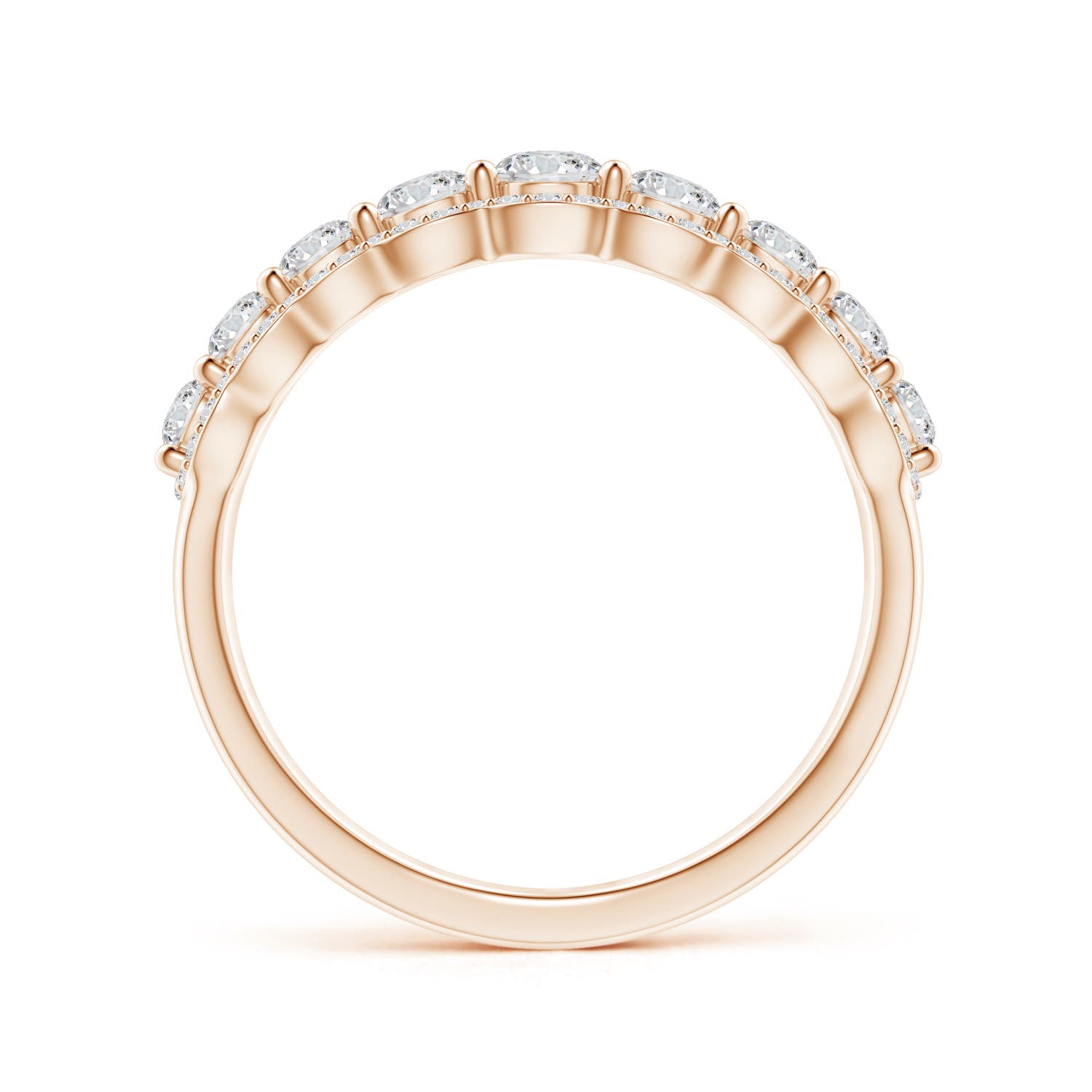 H, SI2 / 1.02 CT / 14 KT Rose Gold