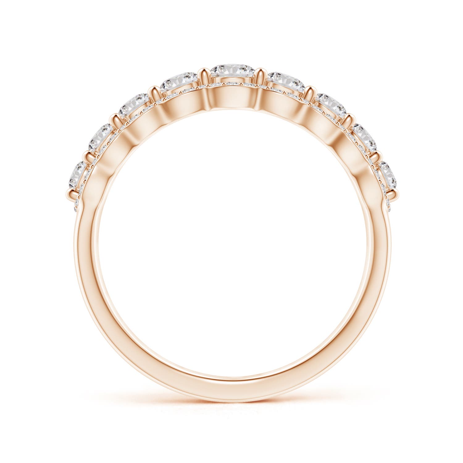 I-J, I1-I2 / 1.02 CT / 14 KT Rose Gold