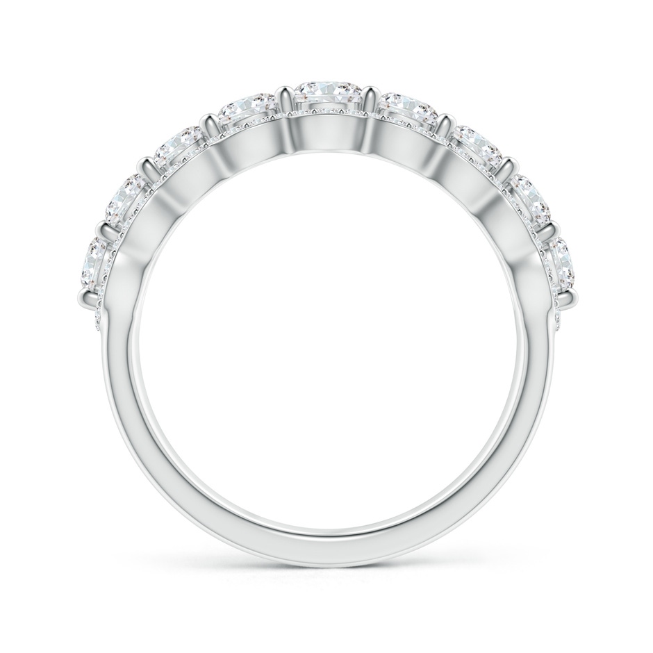 3.7mm GVS2 Scalloped-Edge Diamond Nine Stone Anniversary Band in White Gold side-1