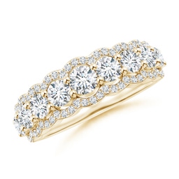 Stackables Yellow Gold Diamond Rings