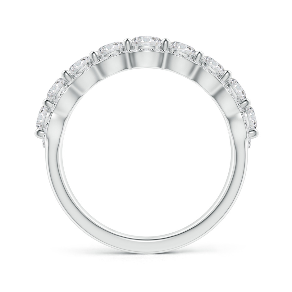 3.7mm HSI2 Scalloped-Edge Diamond Nine Stone Anniversary Band in White Gold side-1