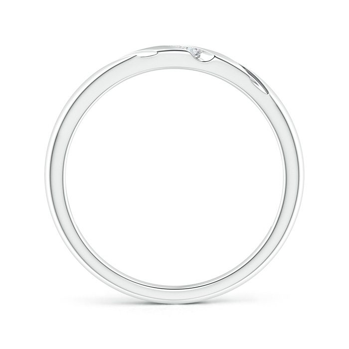 1.45mm GVS2 Triple-Ribbed Channel Set Diamond Women's Wedding Band in White Gold side-1