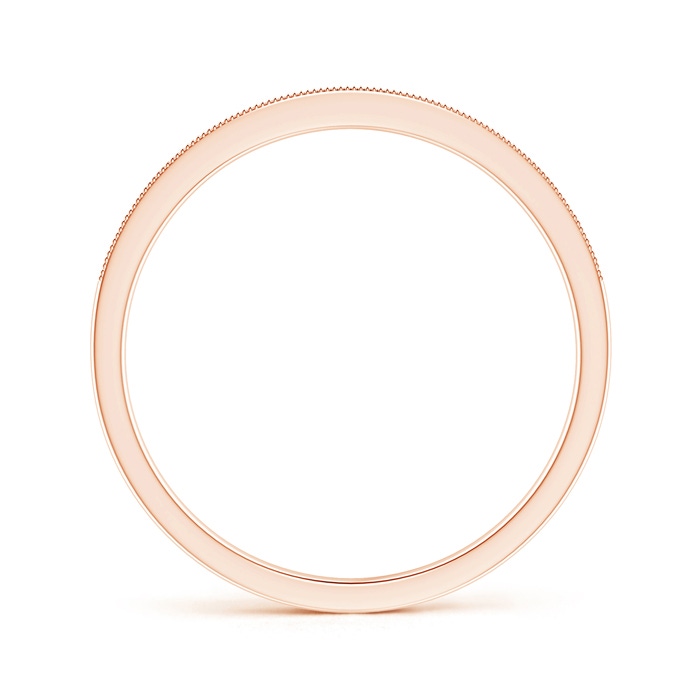 1mm GVS2 Pavé-Set Diamond Half Eternity Wedding Band for Her in Rose Gold Side-1