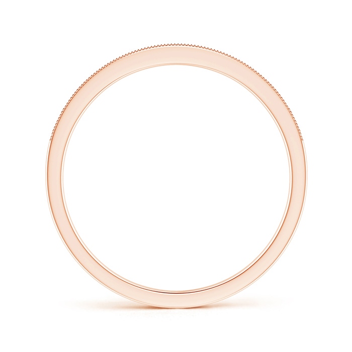 1mm HSI2 Pavé-Set Diamond Half Eternity Wedding Band for Her in Rose Gold Side-1