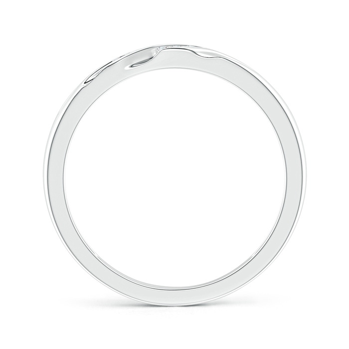 1.15mm GVS2 Slanted Channel Set Diamond Wedding Band for Her in P950 Platinum side-1