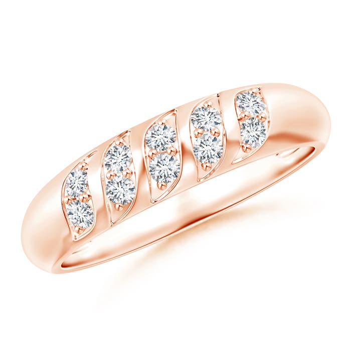 G, VS2 / 0.25 CT / 14 KT Rose Gold