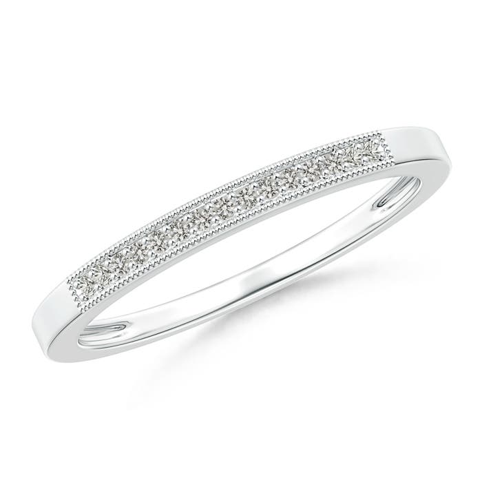 K, I3 / 0.08 CT / 14 KT White Gold