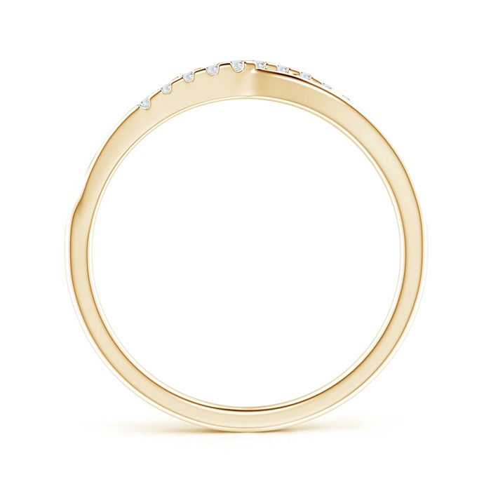 1.25mm GVS2 Criss Cross Diamond Wedding Band for Her in Yellow Gold side-1