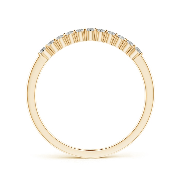 1.5mm KI3 Eleven Stone Shared Prong-Set Diamond Wedding Band in Yellow Gold side-1