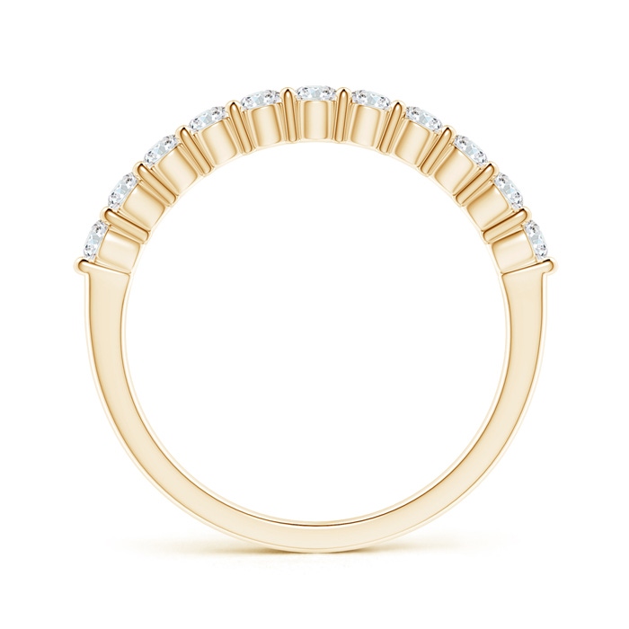 2.3mm GVS2 Eleven Stone Shared Prong-Set Diamond Wedding Band in Yellow Gold side-1