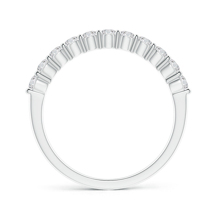 2.3mm HSI2 Eleven Stone Shared Prong-Set Diamond Wedding Band in White Gold side-1