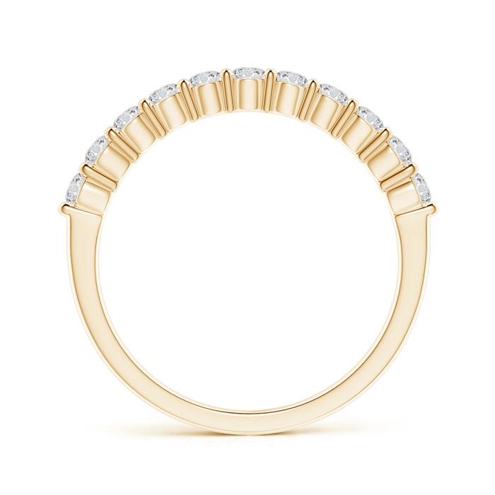 2.3mm HSI2 Eleven Stone Shared Prong-Set Diamond Wedding Band in Yellow Gold side-1