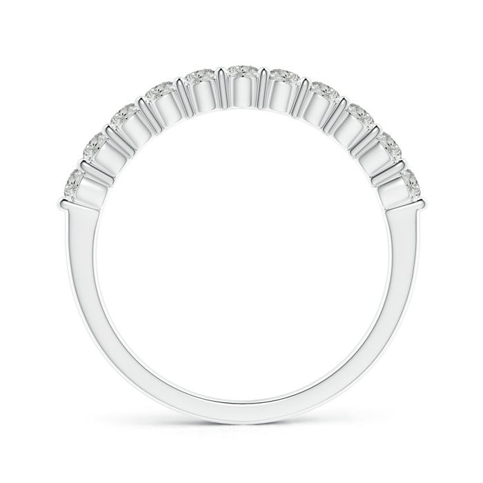 2.3mm KI3 Eleven Stone Shared Prong-Set Diamond Wedding Band in White Gold side-1