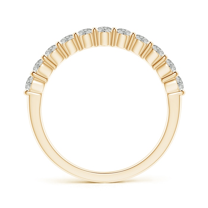 2.5mm KI3 Eleven Stone Shared Prong-Set Diamond Wedding Band in Yellow Gold side-1