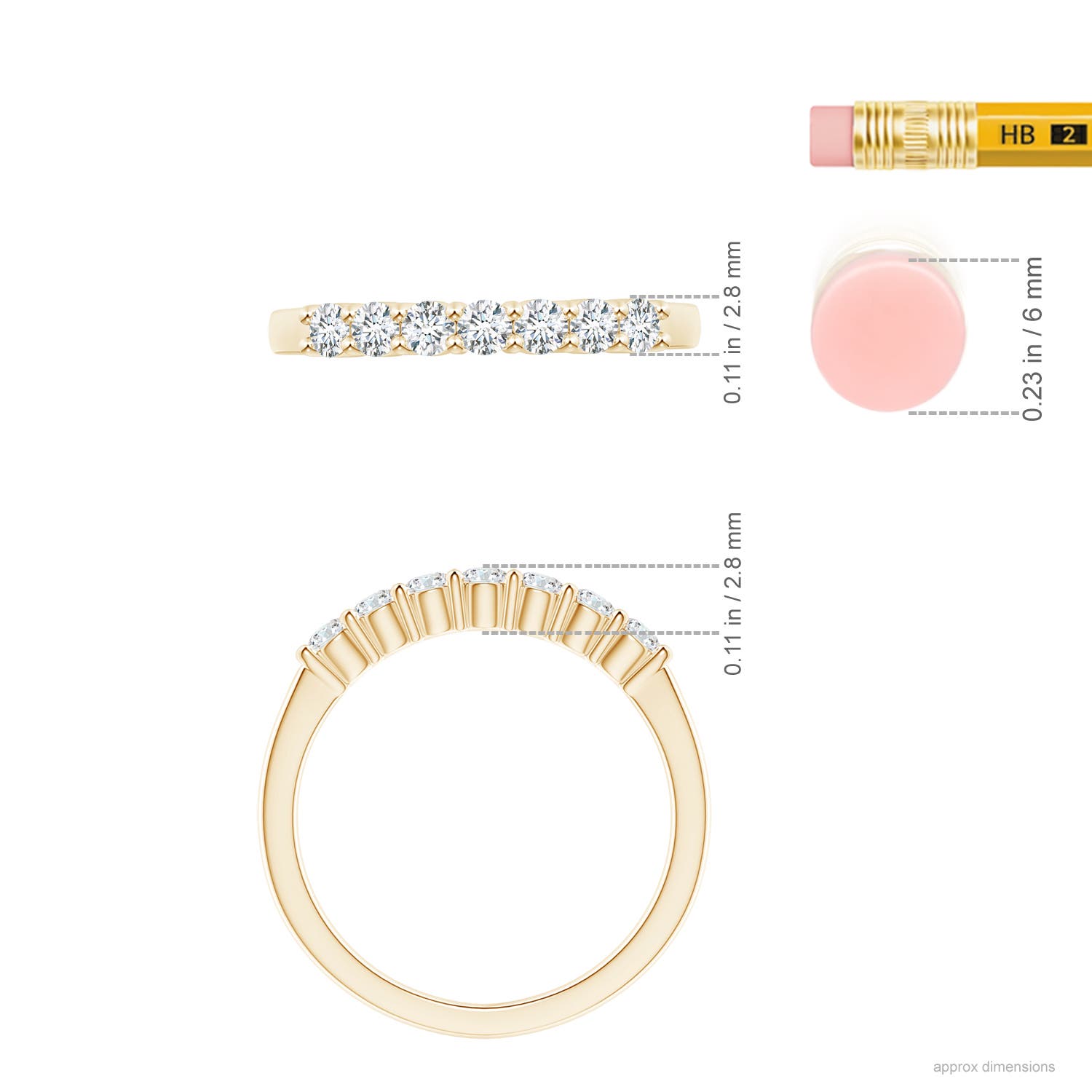 F-G, VS / 0.48 CT / 14 KT Yellow Gold