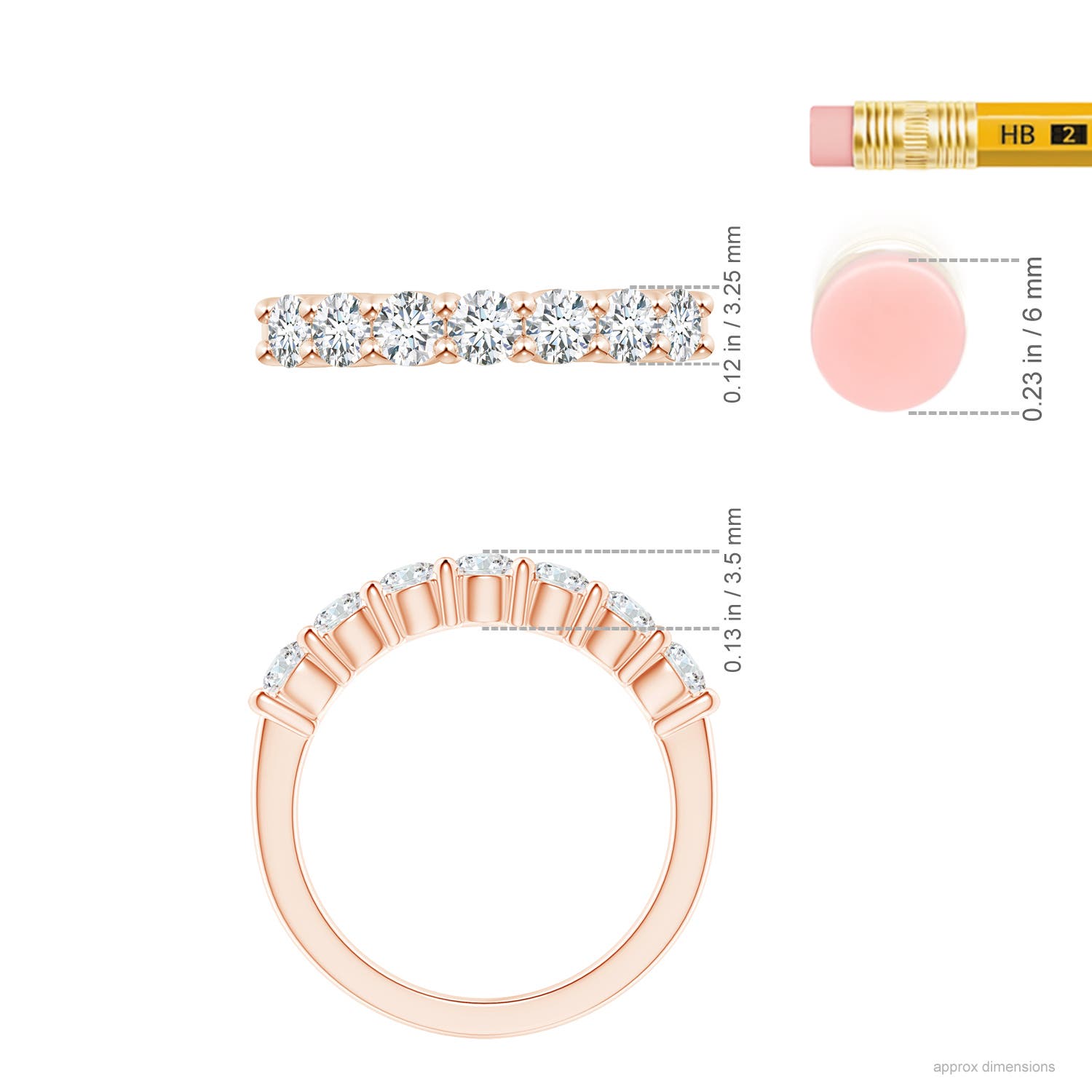 F-G, VS / 1.02 CT / 14 KT Rose Gold