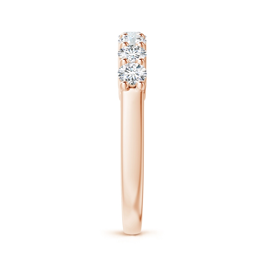 3mm GVS2 Seven Stone Shared Prong-Set Diamond Wedding Band in Rose Gold side-2
