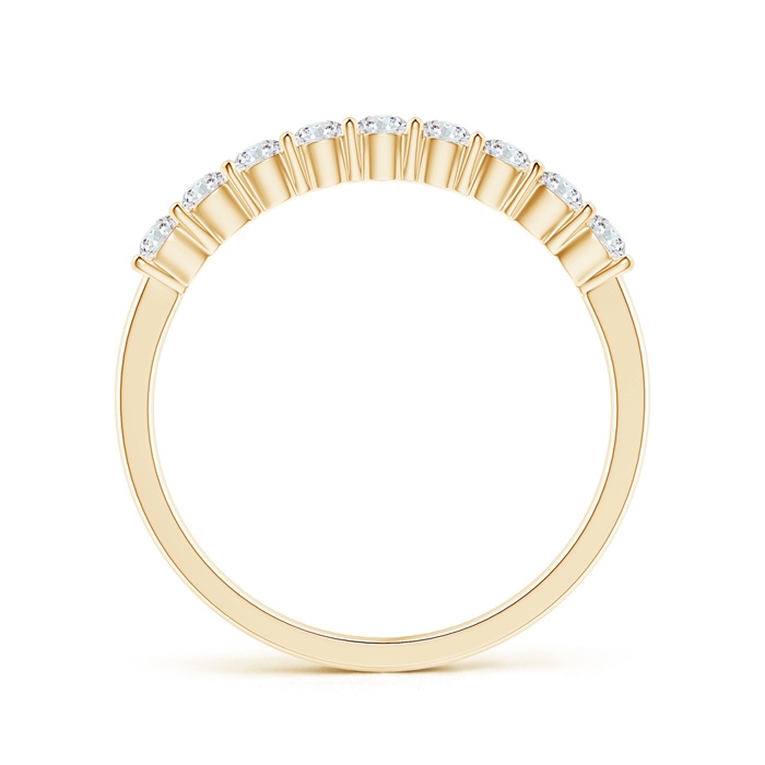 2.3mm GVS2 Nine Stone Shared Prong-Set Diamond Wedding Band in Yellow Gold side-1