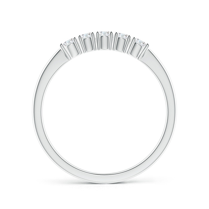 2.3mm GVS2 Five Stone 4-Prong Set Diamond Wedding Band in P950 Platinum side-1