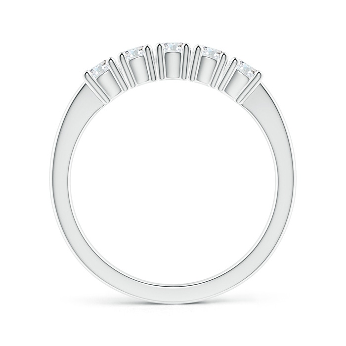 3mm GVS2 Five Stone 4-Prong Set Diamond Wedding Band in P950 Platinum side-1