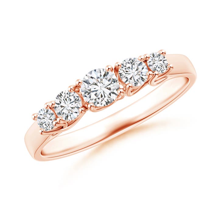 H, SI2 / 0.51 CT / 14 KT Rose Gold