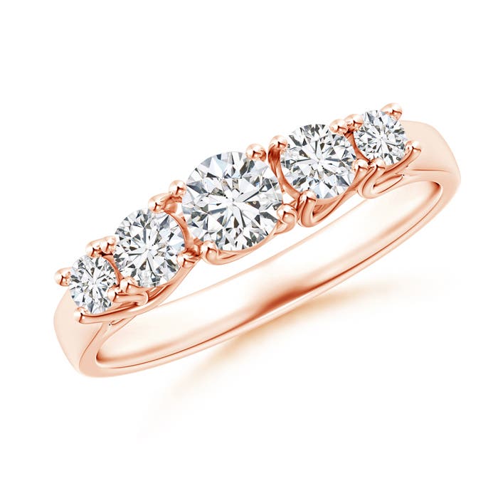 H, SI2 / 0.71 CT / 14 KT Rose Gold