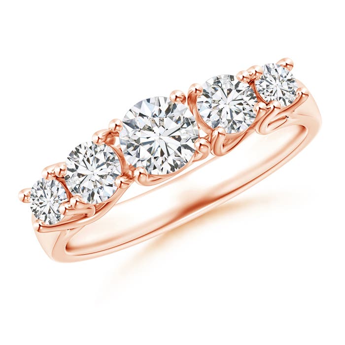 H, SI2 / 0.99 CT / 14 KT Rose Gold