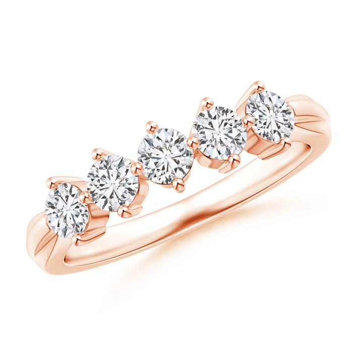 H, SI2 / 0.73 CT / 14 KT Rose Gold