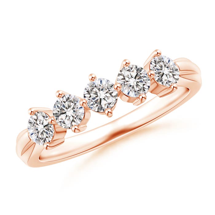 I-J, I1-I2 / 0.73 CT / 14 KT Rose Gold